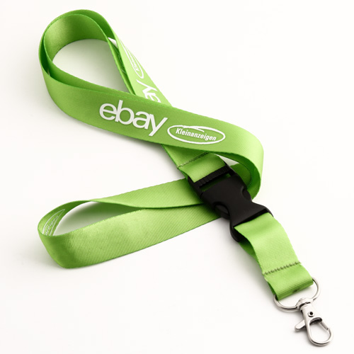 Ebay Green Nylon Lanyards