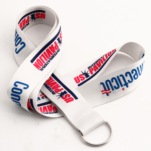 White Polyester Lanyards