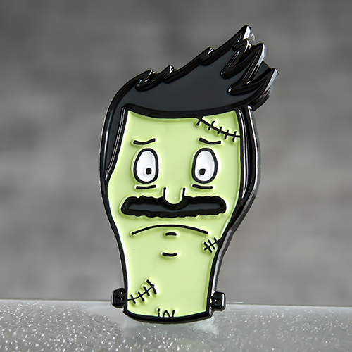 Green Face Enamel Pins